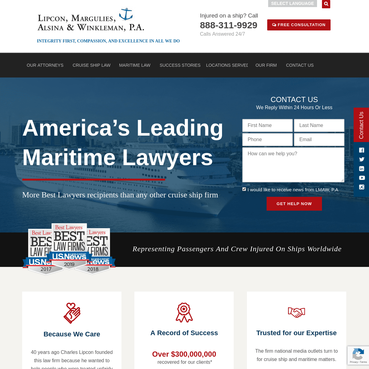 Maritime Injury Attorney | Miami Cruise Accident Lawyers | LMAW, P.A
