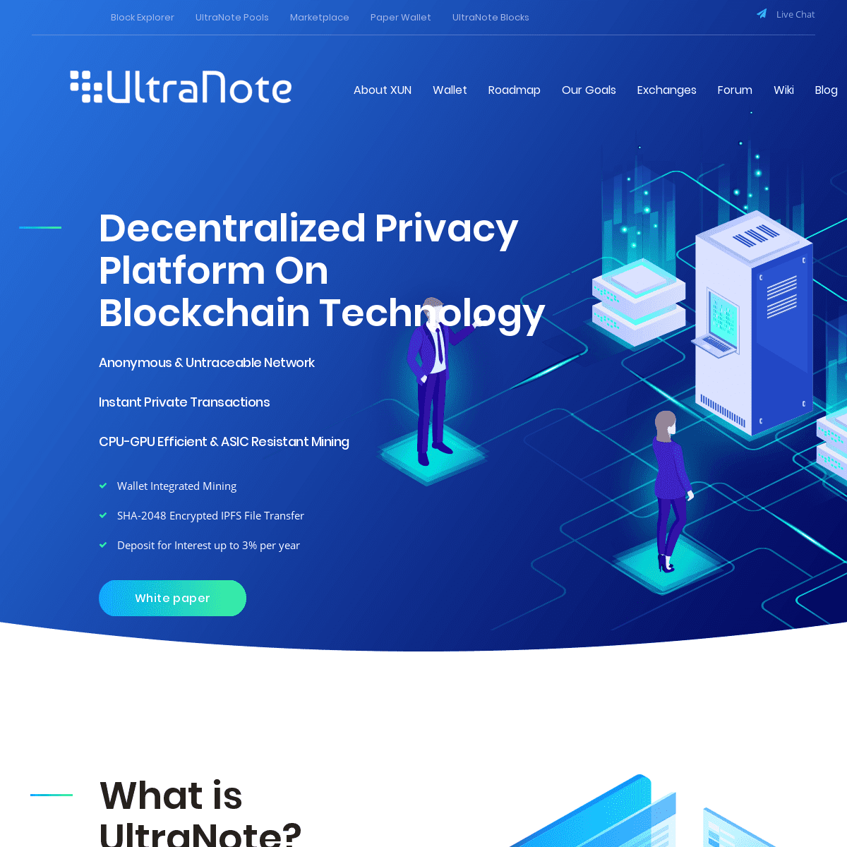 UltraNote - XUN digital cryptocurrency coin