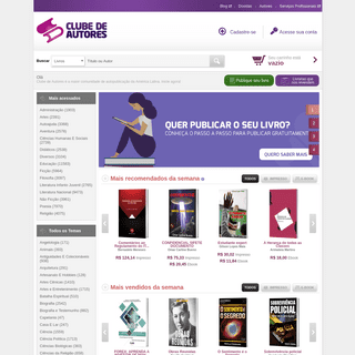 Publique e venda seus próprios livros - Clube de Autores