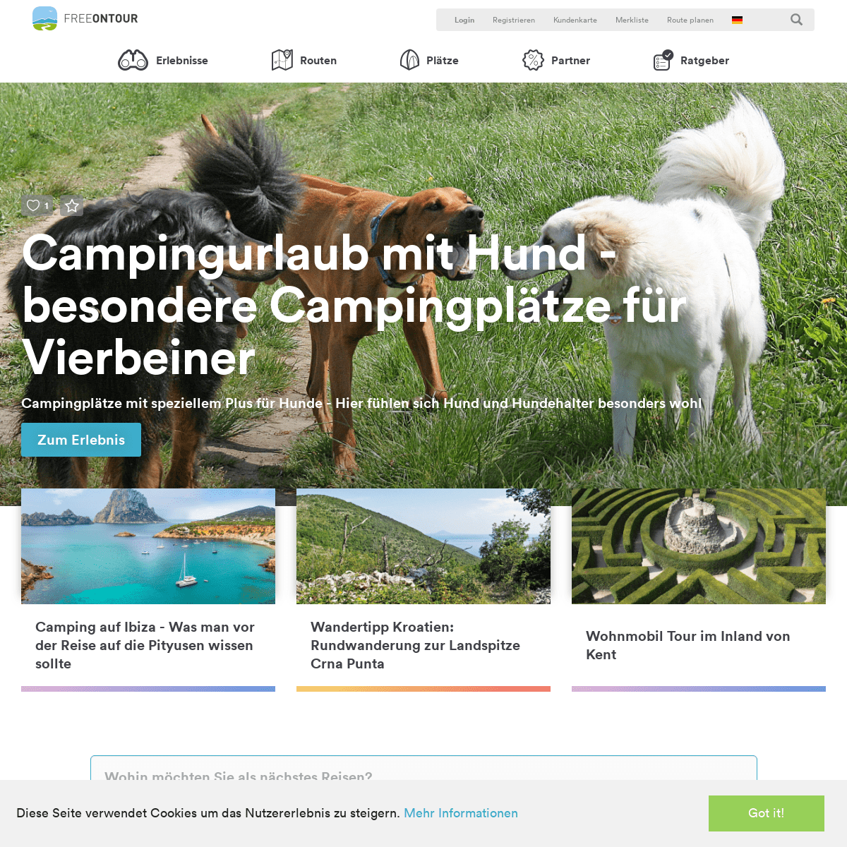 FREEONTOUR - Reiseberichte, Stell- & Campingplatzführer & Routenplanung 