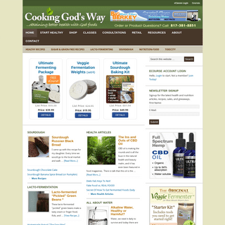 Cooking God's Way — ...obtaining better health with God foods