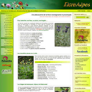 FLOREALPES : Fleurs et arbres des Hautes-Alpes, de montagne et de provence. Organisation de stages de botaniques.