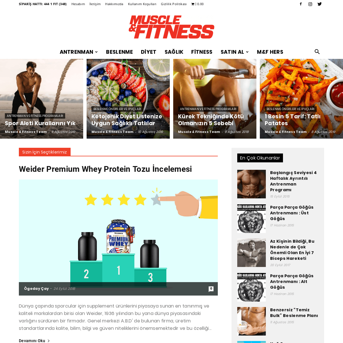 Muscle & Fitness Dergisi Türkiye Resmi Sitesi