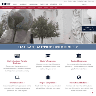 Christian University, Online Christian University, Christian College Dallas
