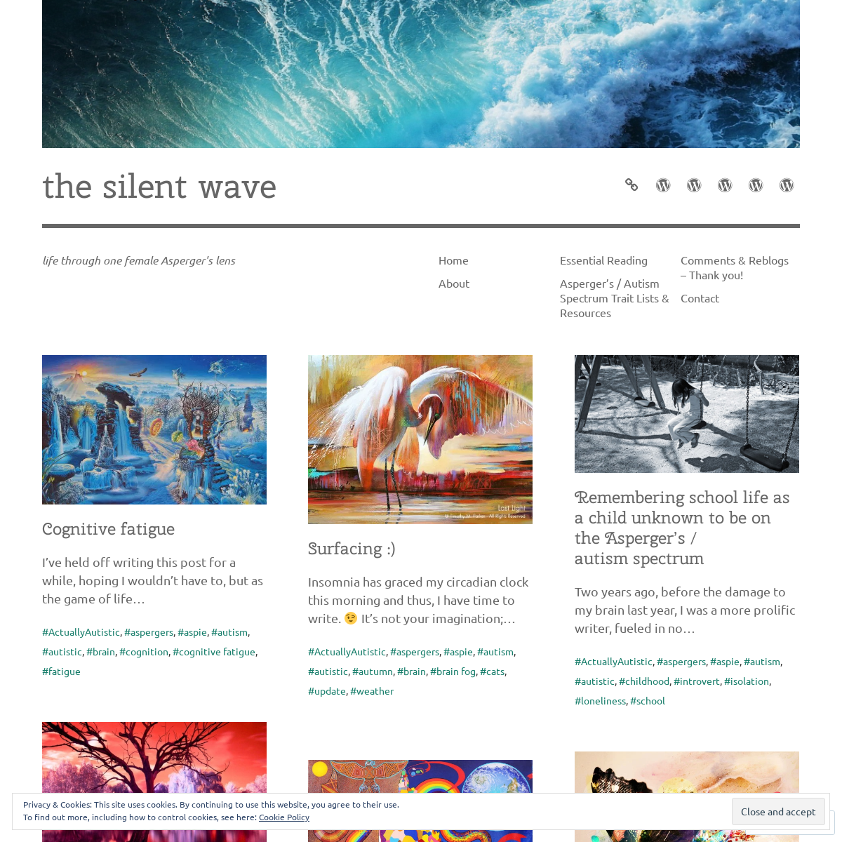 the silent wave – life through one female Asperger's lens
