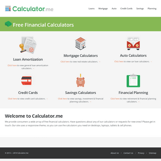 Calculator.me - Home Of The Best Free Financial Calculators