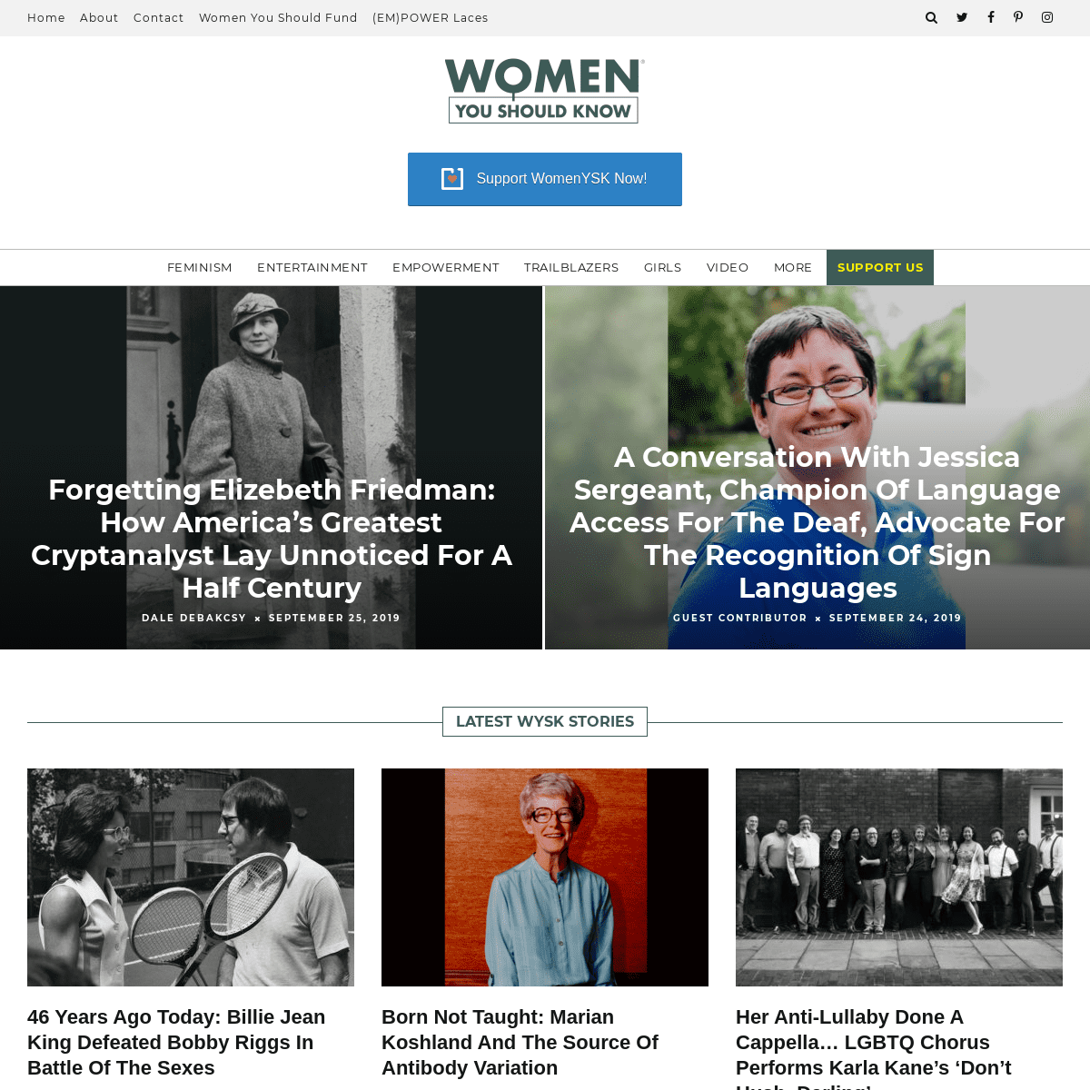 Women You Should Know® - An Editorial Site For & About Dynamic Women