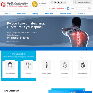 Al Zahra Hospital Sharjah | Private General Hospital UAE