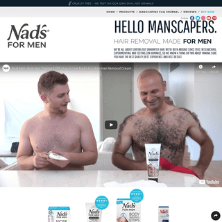 Hair Removal Products Made for Men | Nads for Men Manscaping