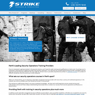 Security Operations Training Courses in Perth | Strike Training