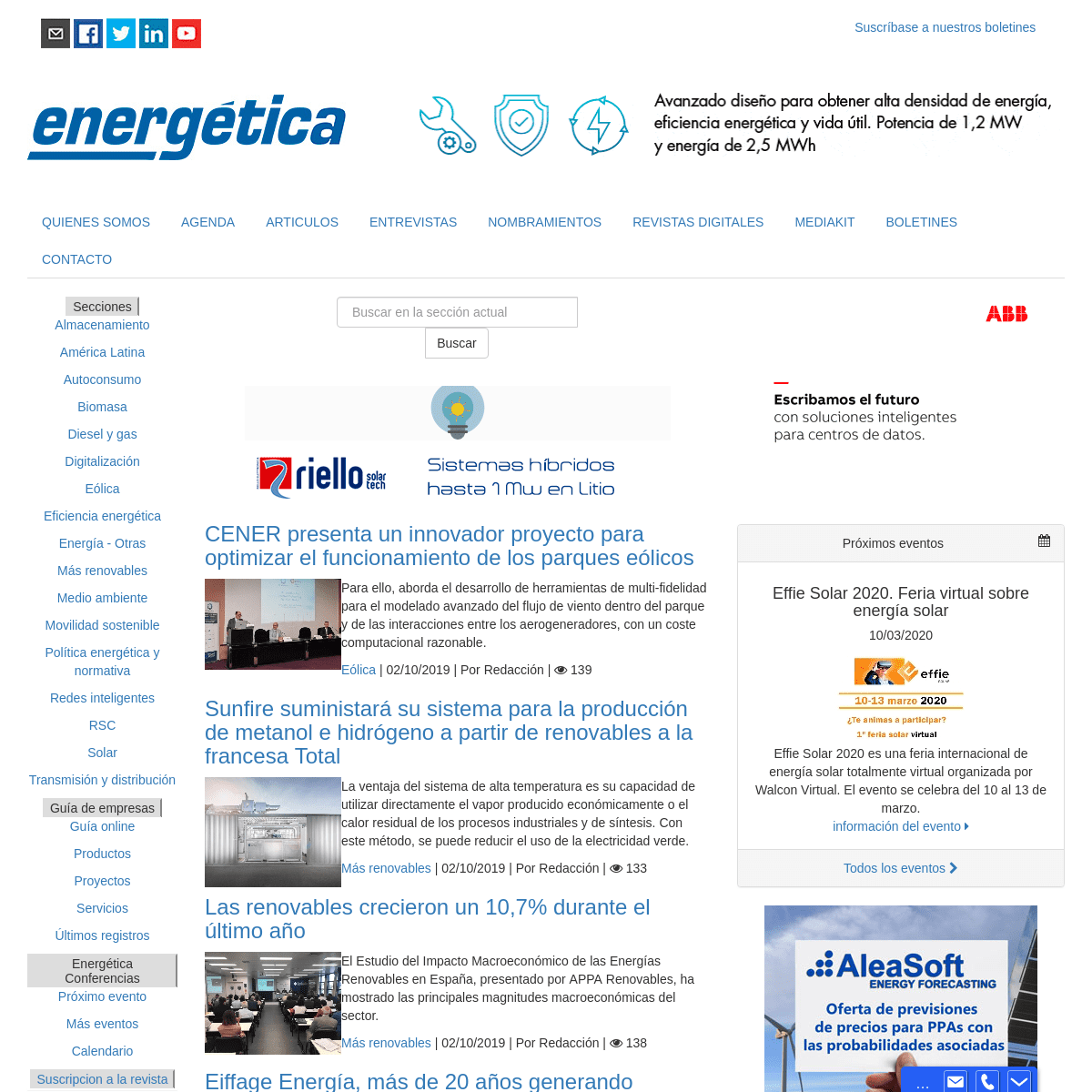 Energética21 - Revista de Energía - Energías renovables, Solar, Autoconsumo, Eólica, Eficiencia energética ...