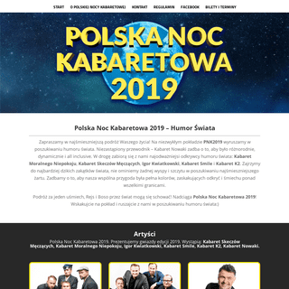 Polska Noc Kabaretowa 2019 - bilety, terminy | Strona oficjalna