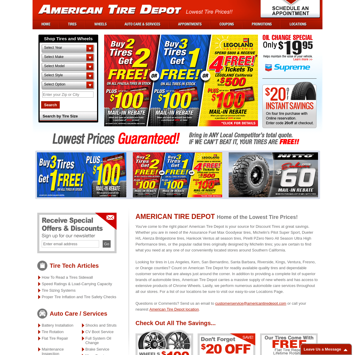 Unbeatable Tire Prices | American Tire Depot