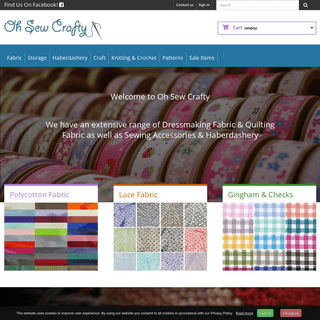 Oh Sew Crafty | Buy Cheap Fabric | Buy Poly Cotton Fabric | Sewing Accessories - Oh Sew Crafty Ltd