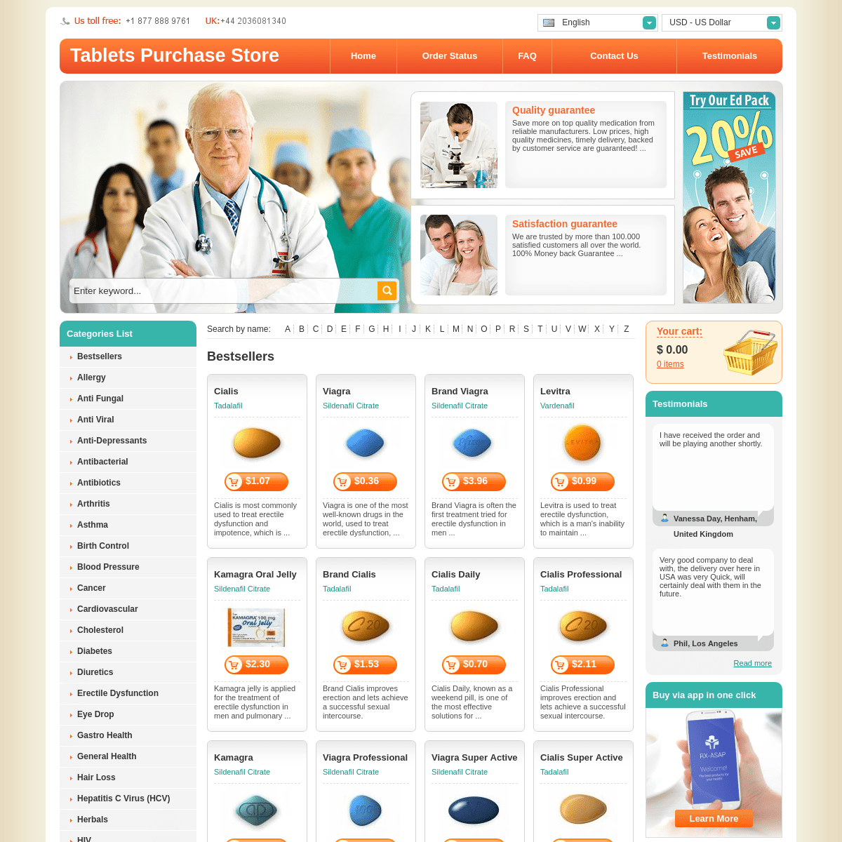 Perfect pharmaceutical outlet for you. * tabspurchase.com