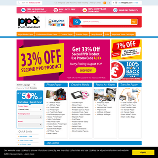 Photo Paper 50- Off With Free UK Delivery at Photo Paper Directâ„¢