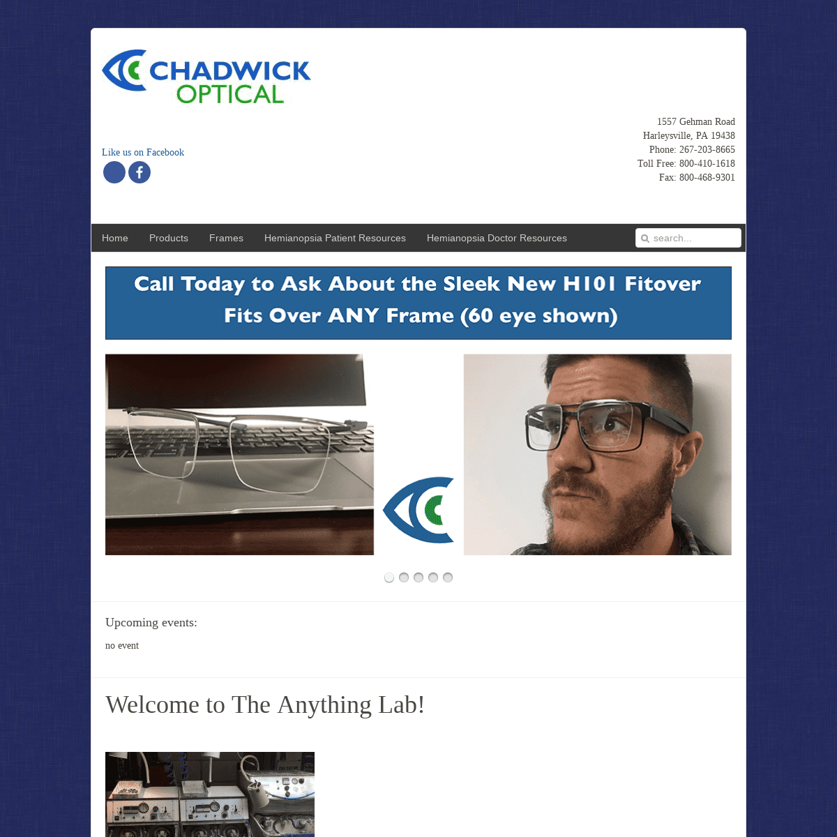 Chadwick Optical, Inc. Welcome to The Anything Lab! - Chadwick Optical, Inc.