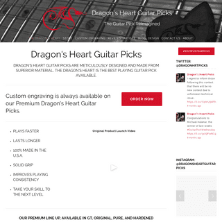 Dragon's Heart Guitar Picks - The Best Guitar Picks Available
