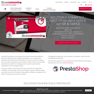 Solution de gestion du back-office de site e-commerce - Store Commander