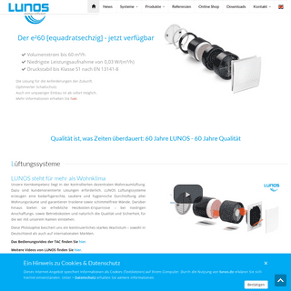 LUNOS Lüftungstechnik GmbH für Raumluftsysteme