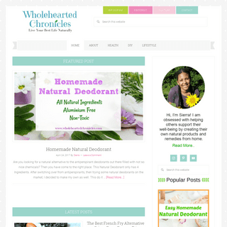 Wholehearted Chronicles - Live Your Best Life Naturally