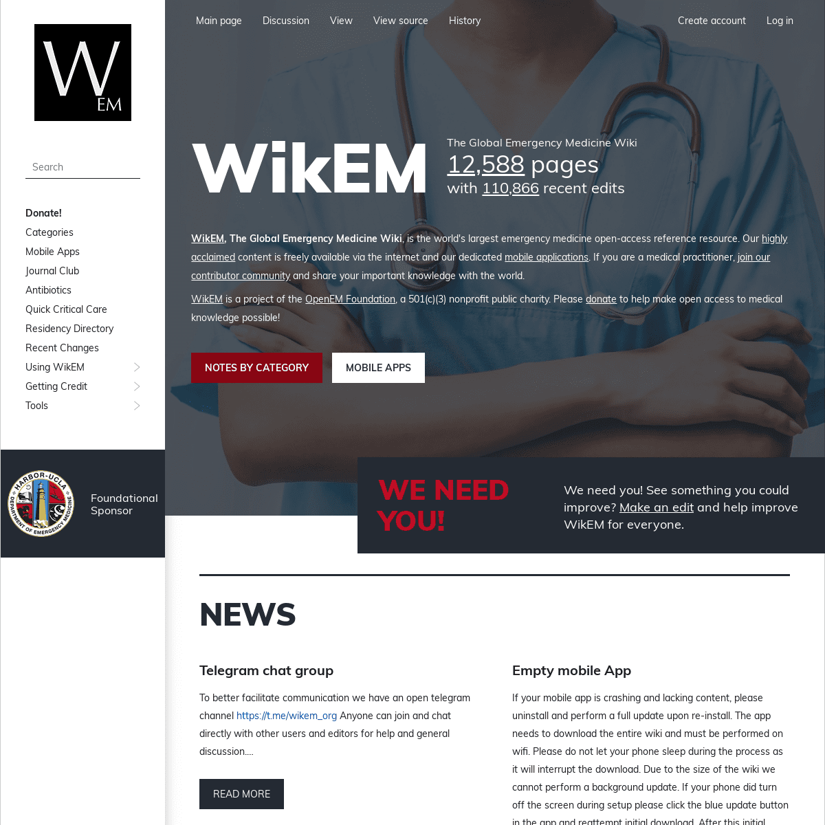 A complete backup of wikem.org