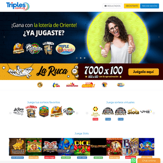  Tu agencia de loteria en la web  | Triples.com.ve
