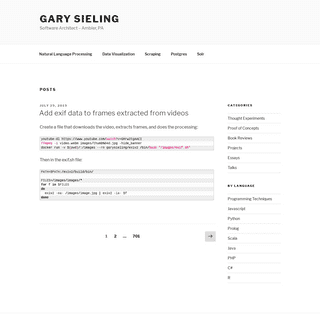 Gary Sieling – Software Architect – Ambler, PA