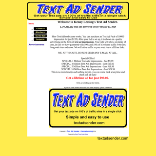 Text Ad Sender - Kenny Lessing