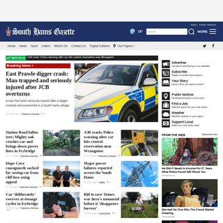 East Prawle digger crash: Man trapped and seriously injured after JCB overturns | Home | South Hams Gazette
