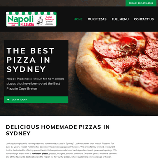 Homemade Pizzas | Home | Napoli Pizzeria