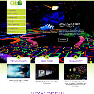 Glow in the Dark Mini Golf, Virtual Reality, Escape Room, Laser Tag, Xbox Gaming Room & More!