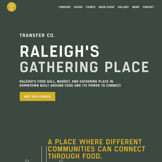 Transfer Co. Food Hall — Raleigh's Food Hall, Market & Gathering Place