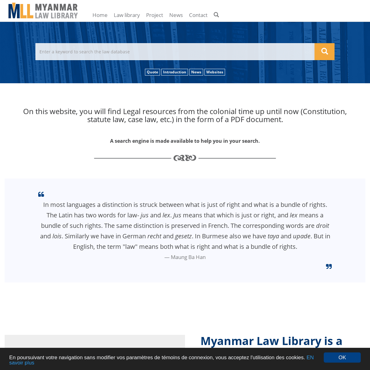 A complete backup of myanmar-law-library.org
