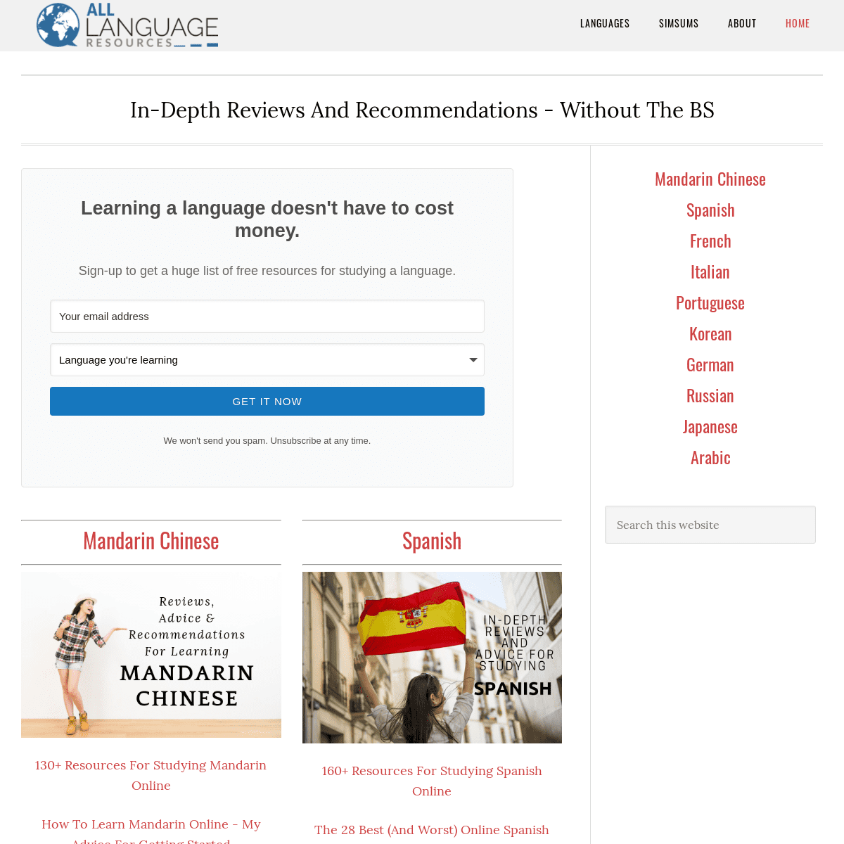 All Language Resources - Find The Best Tools For Leaning A Language