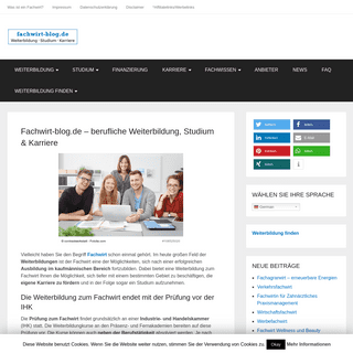 Fachwirt-blog.de - berufliche Weiterbildung, Studium & Karriere
