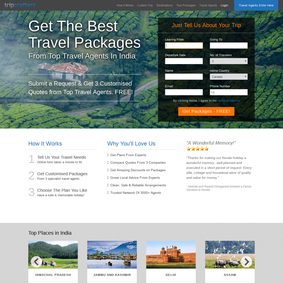 TripCrafters - Online Travel Marketplace