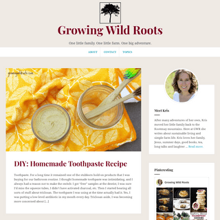 A complete backup of growingwildroots.com