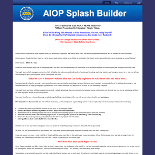 AIOP Splash Builder