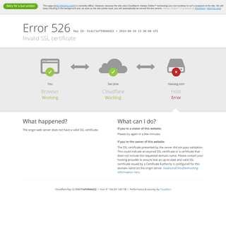 itascacg.com | 526: Invalid SSL certificate