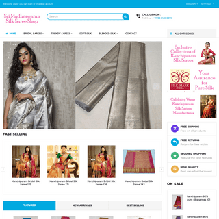 Kanchipuram Silk Sarees Manufacturer | Sri Madheswaran Silk Sarees Shop - Wholesale & Manufacturer - Kanchipuram Sri Madhesw