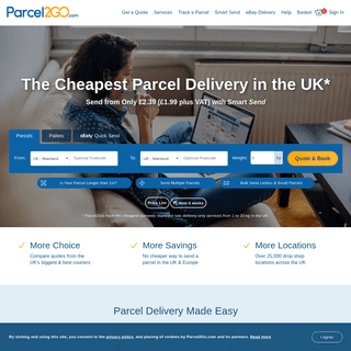 Send a Parcel with Parcel2Go | Parcel Delivery & Courier Services | Cheap Delivery | Parcel2Go
