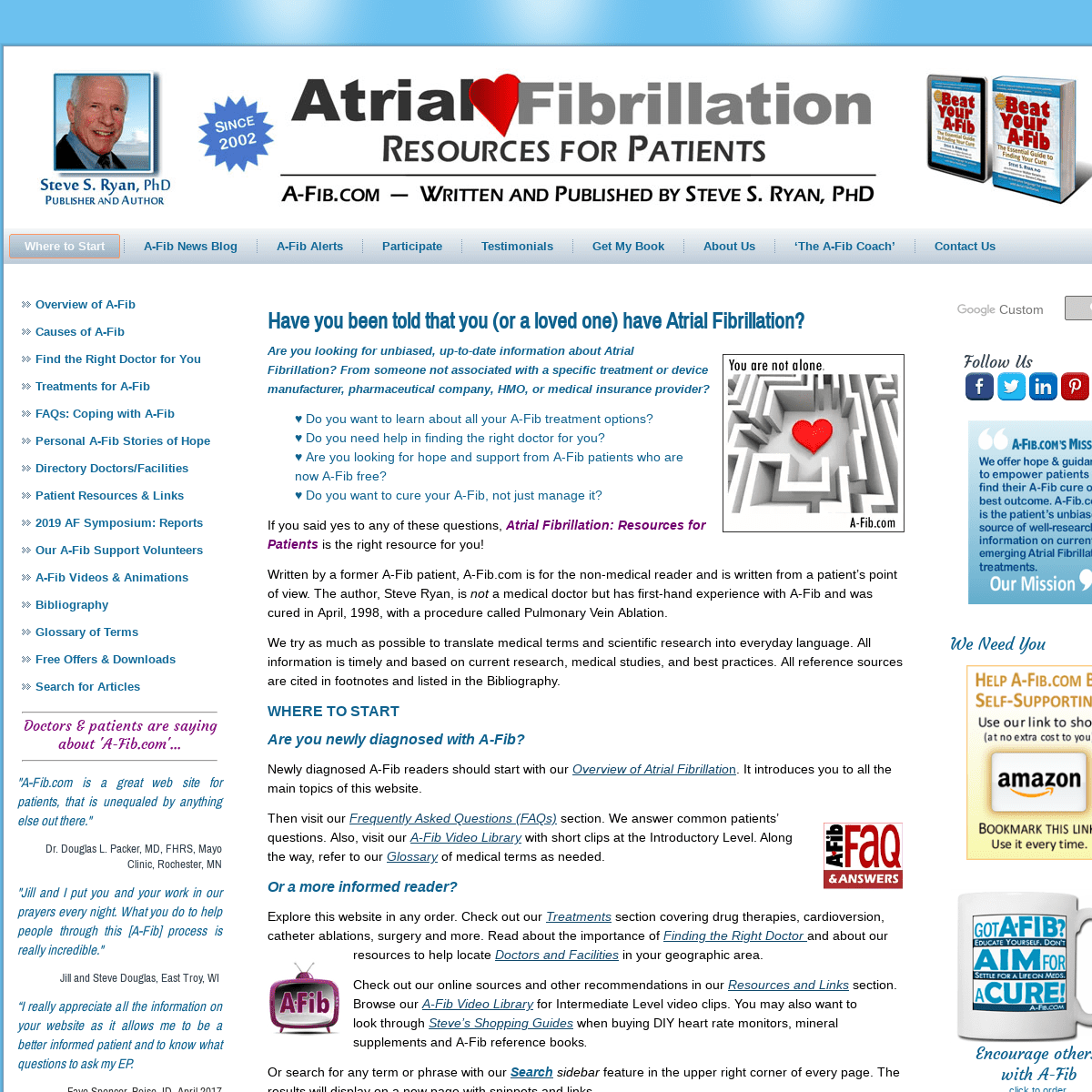 Atrial Fibrillation: Resources for Patients
