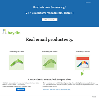 Real email productivity | Baydin