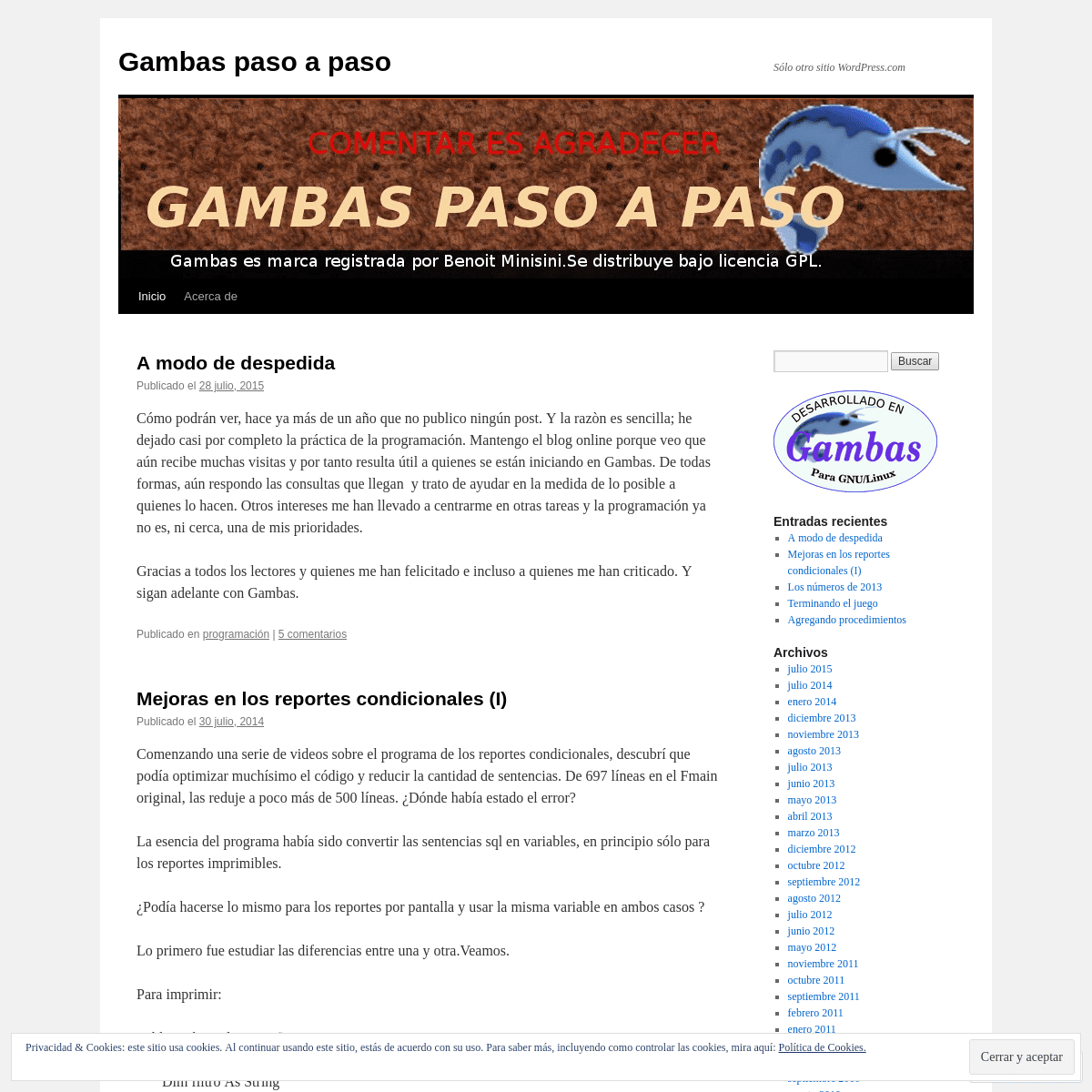 A complete backup of gambeando.wordpress.com