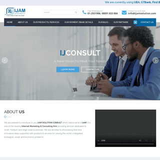 IJAM SOLUTION CONSULT LIMITED: Company With A New Vision To Meet Your Needs