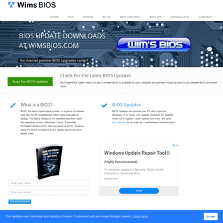 BIOS Updates downloads, BIOS Mods, Computer Identification, Forum • Wim's BIOS