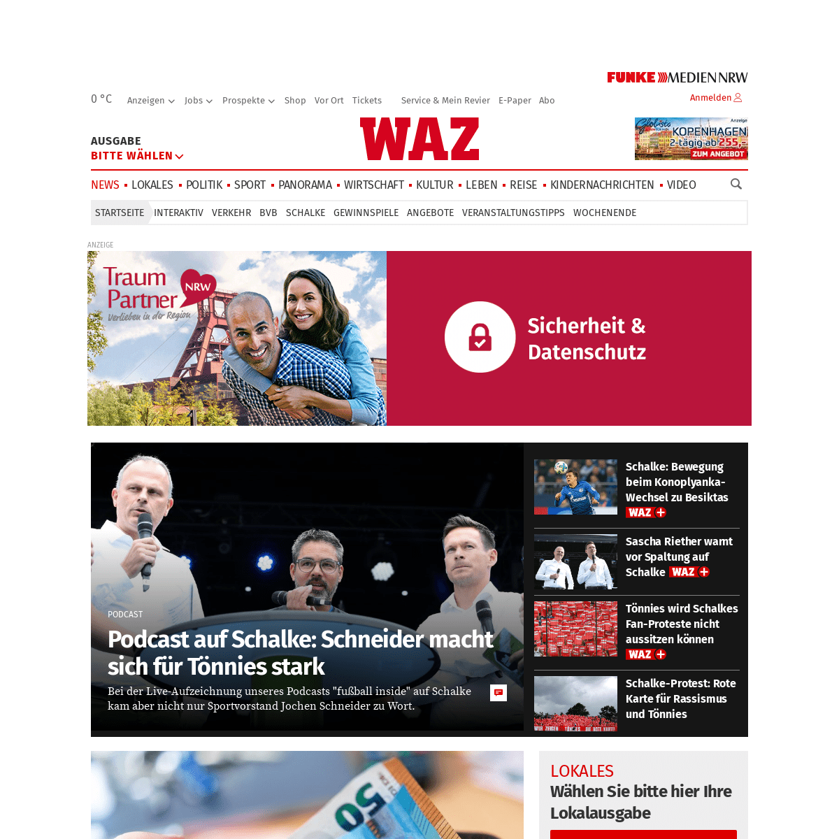 Deutschlands größte Regionalzeitung waz.de