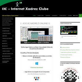Internet Xadrez Clube Online! â™” â™• â™– â™— â™˜ â™™ - O IXC Ã© um servidor de Xadrez Nacional que Valoriza e investe no que Ã©