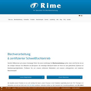 A complete backup of rime.de